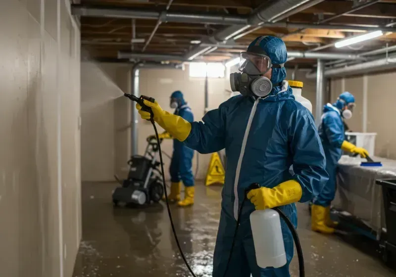 Basement Sanitization and Antimicrobial Treatment process in Centerville, OH